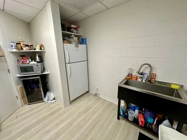 a room with storage and utility