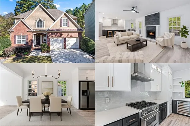 a view of kitchen with furniture and a stove