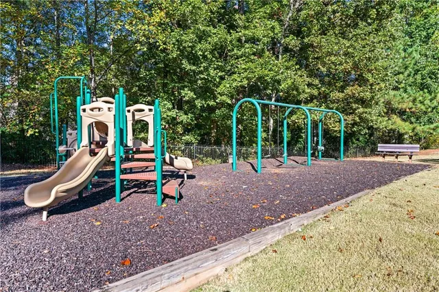 a view of outdoor space with seating