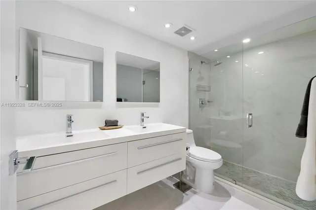 a front view of a building