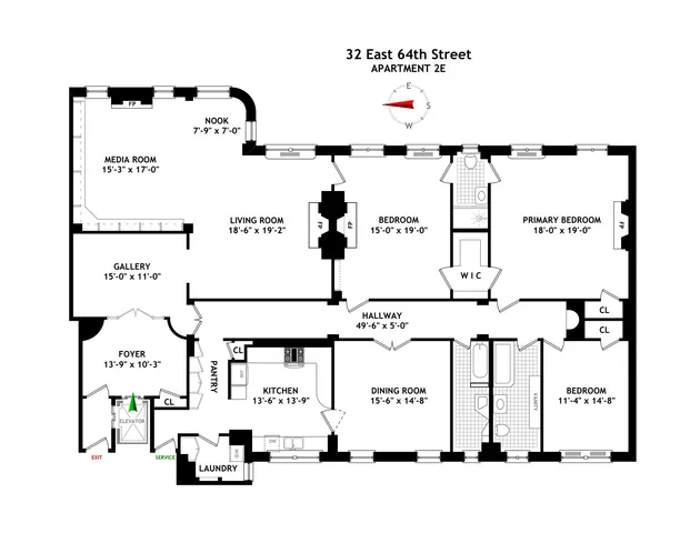 $3,500,000 | 32 East 64th Street, Unit 2E | Lenox Hill