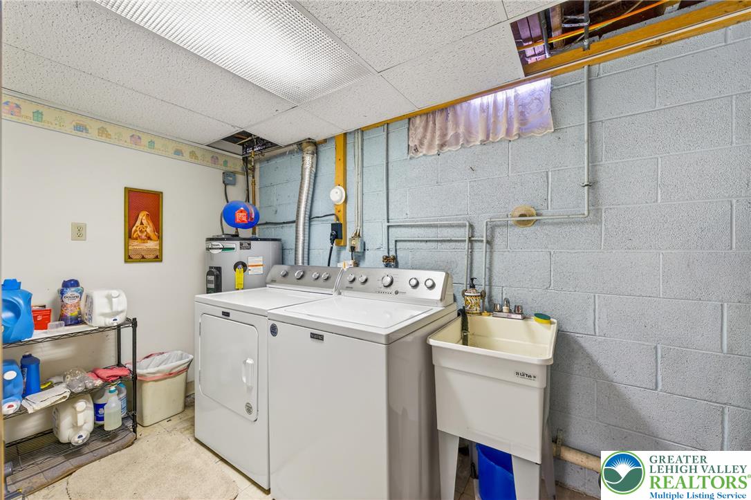 534 Seem Street Emmaus, PA 18049 - Photo 37 of 42 a utility room with dryer and washer