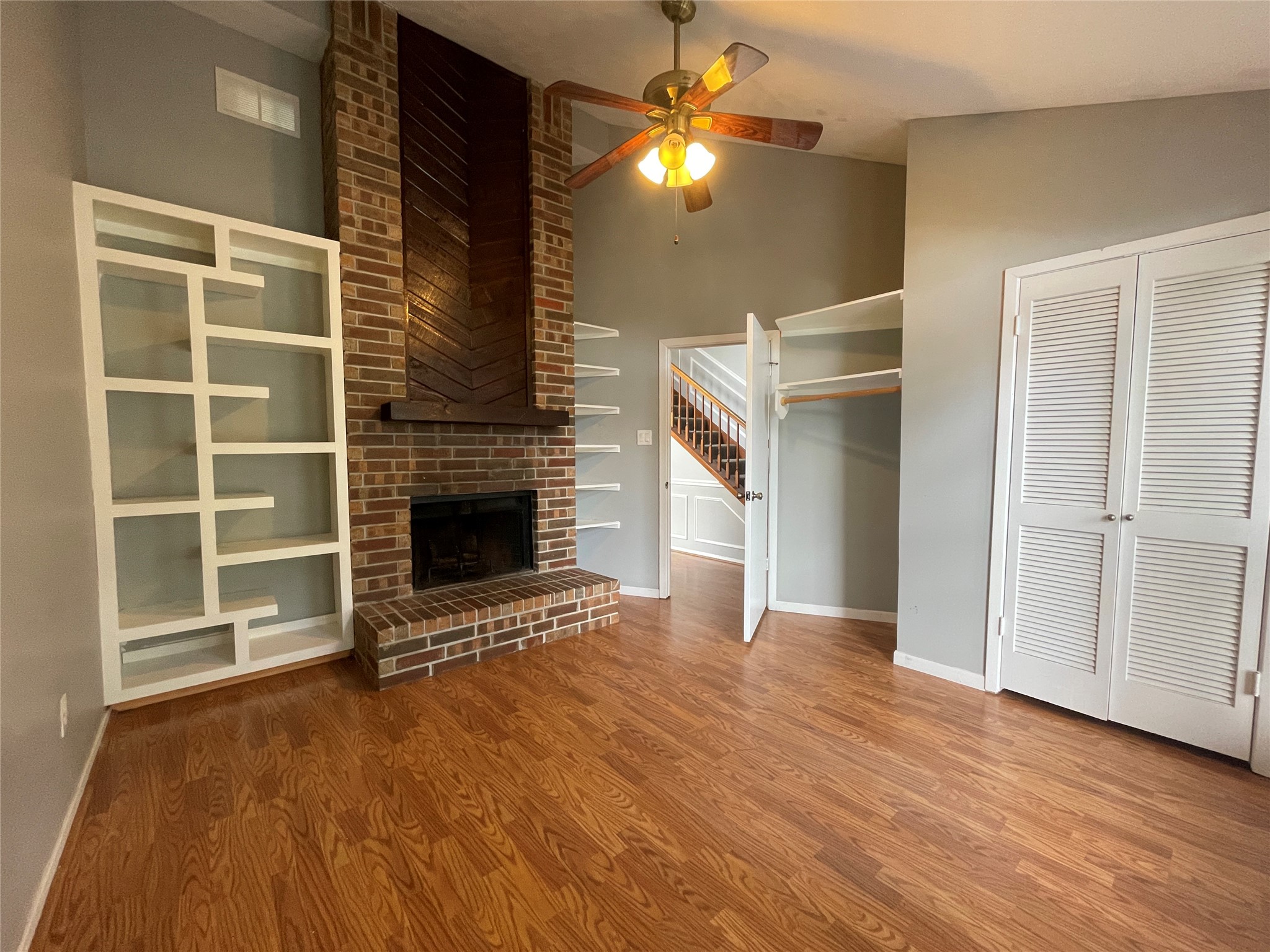 5006 Temple Bell Drive Spring, TX 77388 - Photo 4 of 27 This room would be a great den or study, with wood-burning fireplace and door for privacy from the rest of the house