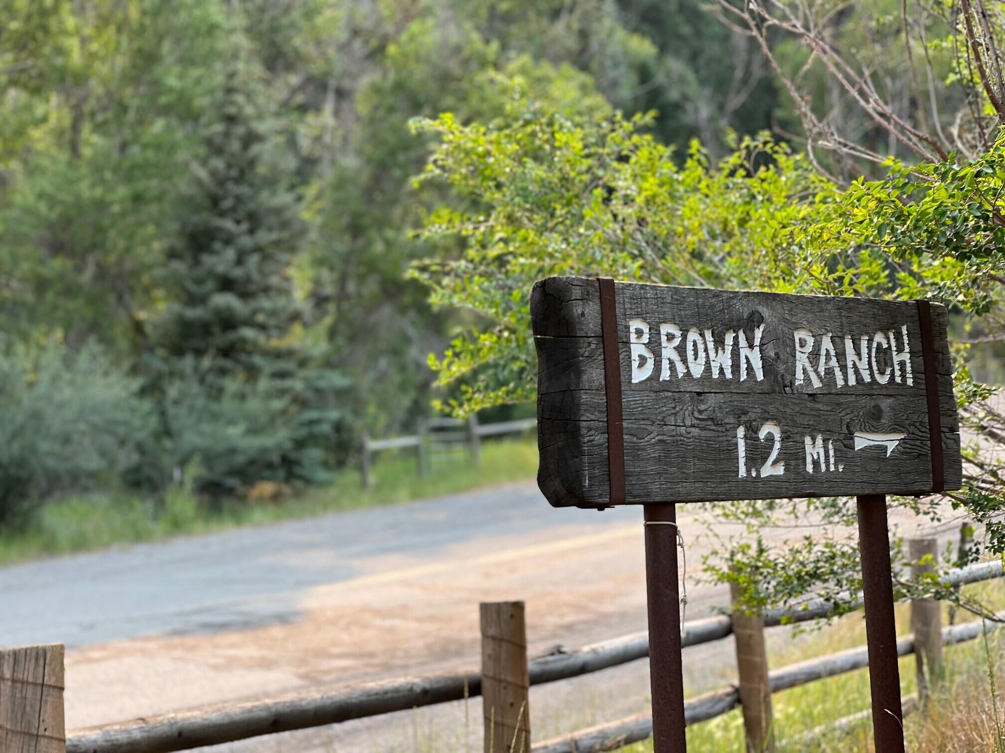 2991 Brown Ranch Road Placerville, CO 81430 - Photo 9 of 11 Brown Ranch sign close up