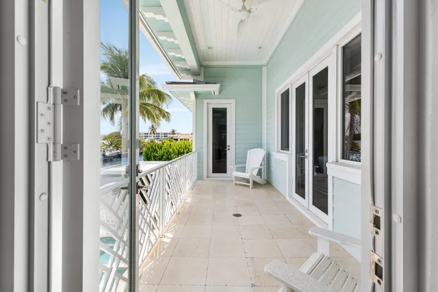 an aerial view of a houses with outdoor space