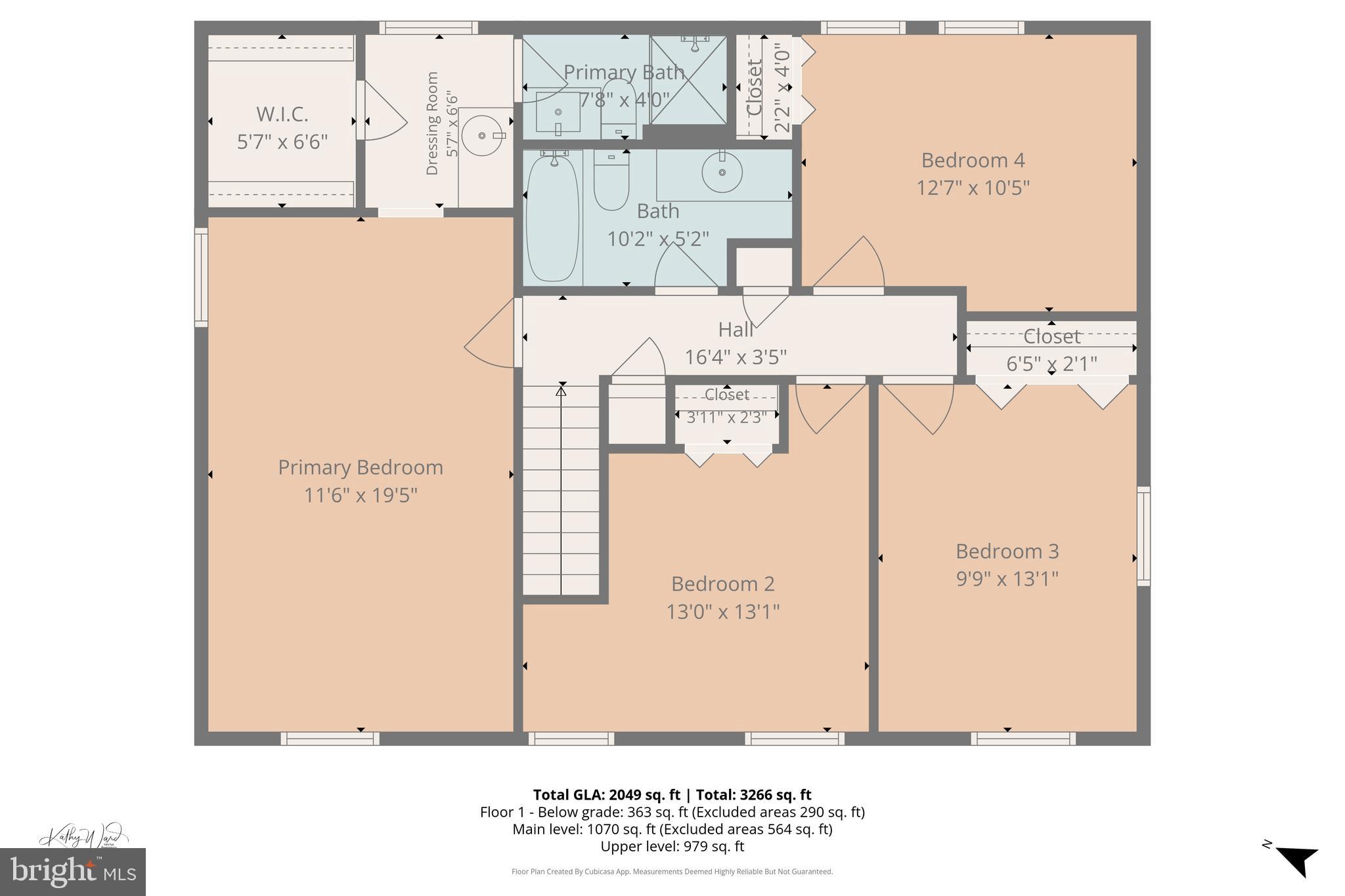 5253 Eliots Oak Road Columbia, MD 21044 - Photo 44 of 46 Floor Plan: Upper Level