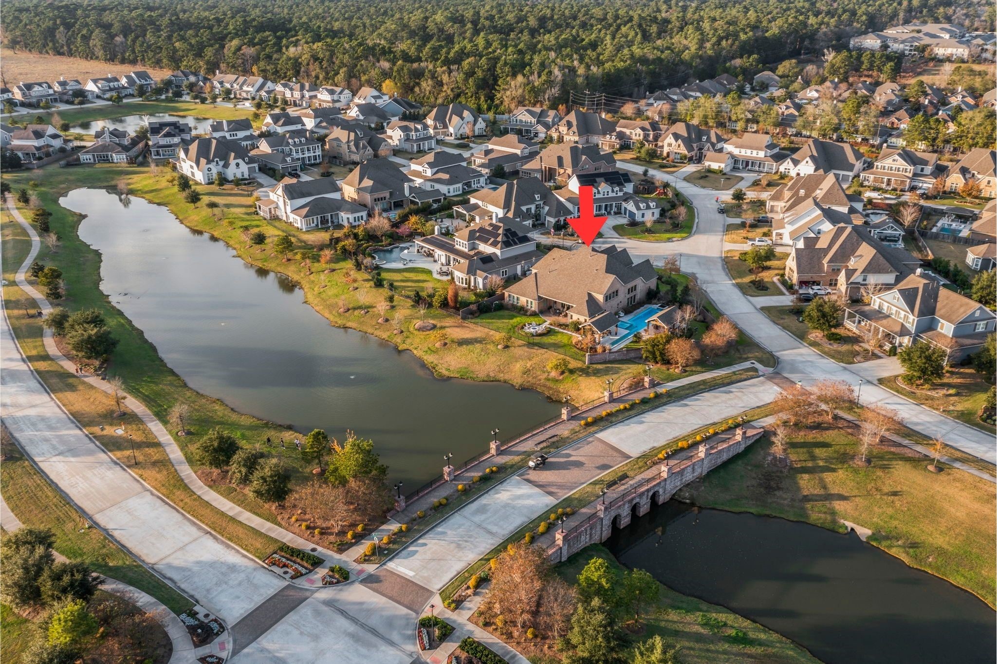 an aerial view of a city