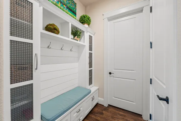 a view of storage and utility room