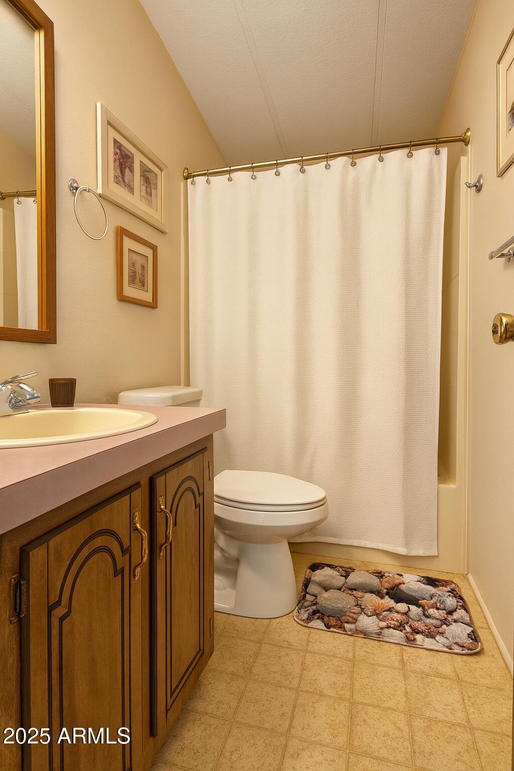 8600 East Broadway Road, Unit 55 Mesa, AZ 85208 - Photo 9 of 14 a bathroom with a sink a toilet and a mirror