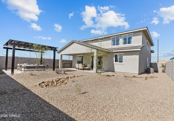 a view of a house with a patio