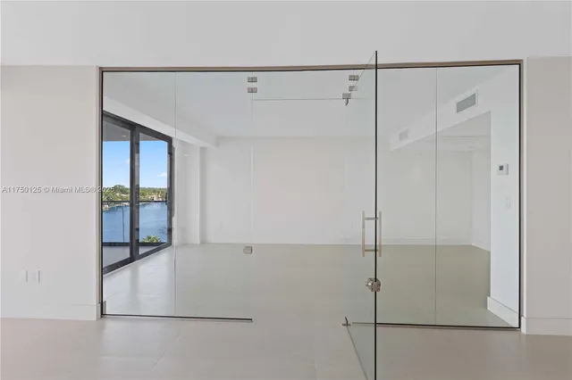 a view of an empty room