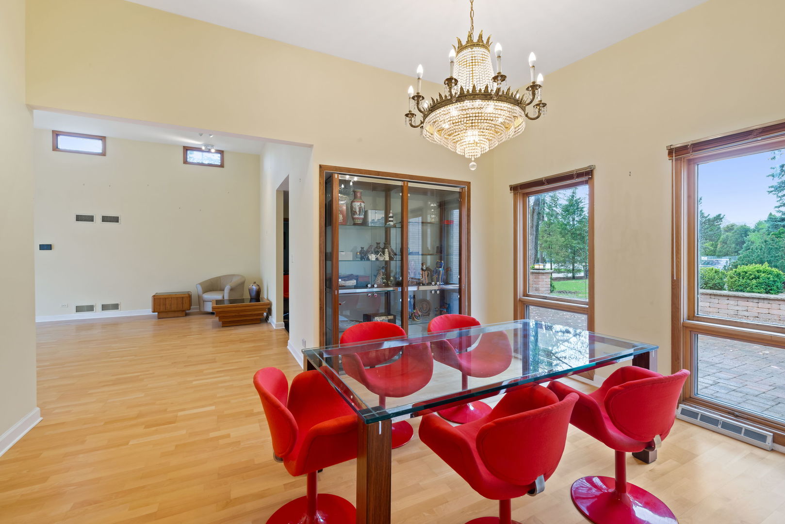 2819 Meyers Road Oak Brook, IL 60523 - Photo 11 of 35 a view of a dining room with furniture and a chandelier