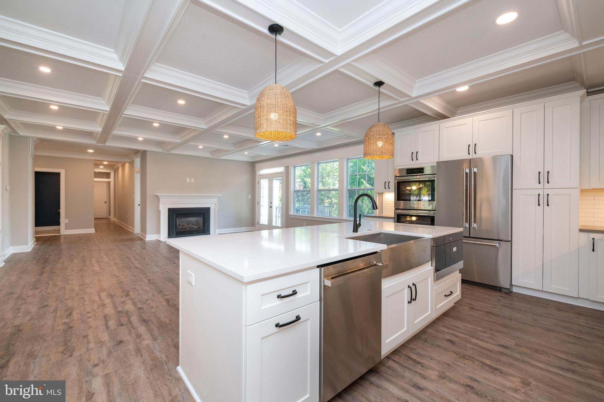 705 Chapel Ridge Road Lutherville-Timonium, MD 21093 - Photo 17 of 59 Great Rm Gas Fireplace Shares Coziness w/ Kitchen