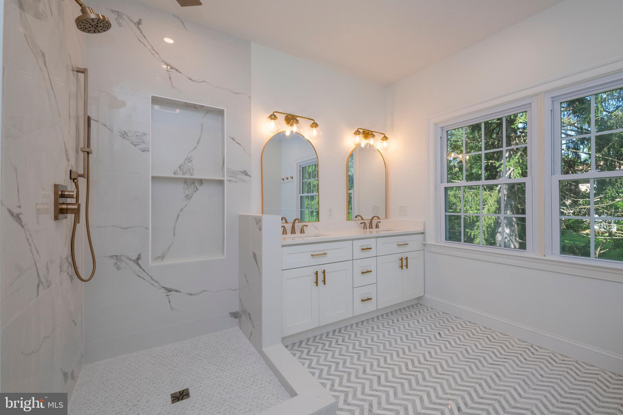 705 Chapel Ridge Road Lutherville-Timonium, MD 21093 - Photo 31 of 59 Gorgeous Primary Bath - Glass Doors Coming