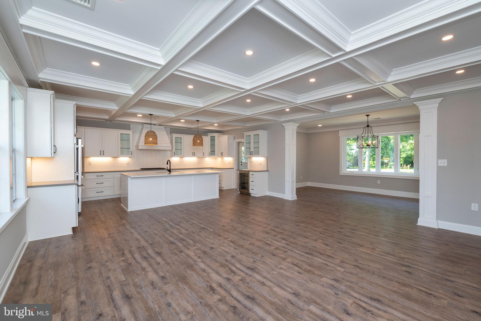 705 Chapel Ridge Road Lutherville-Timonium, MD 21093 - Photo 9 of 59 Coffered Ceiling Unites Kitchen & Great Room