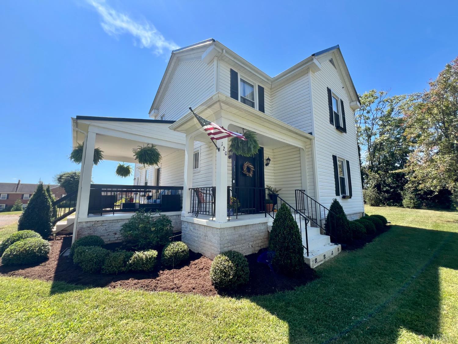 120 North Main Street Amherst, VA 24521 - Photo 59 of 62 a view of a house with backyard porch and sitting area