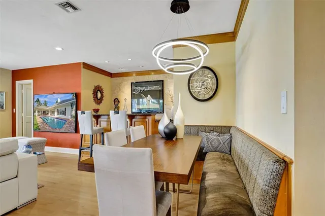 a living room with furniture gym equipment and a view of living room