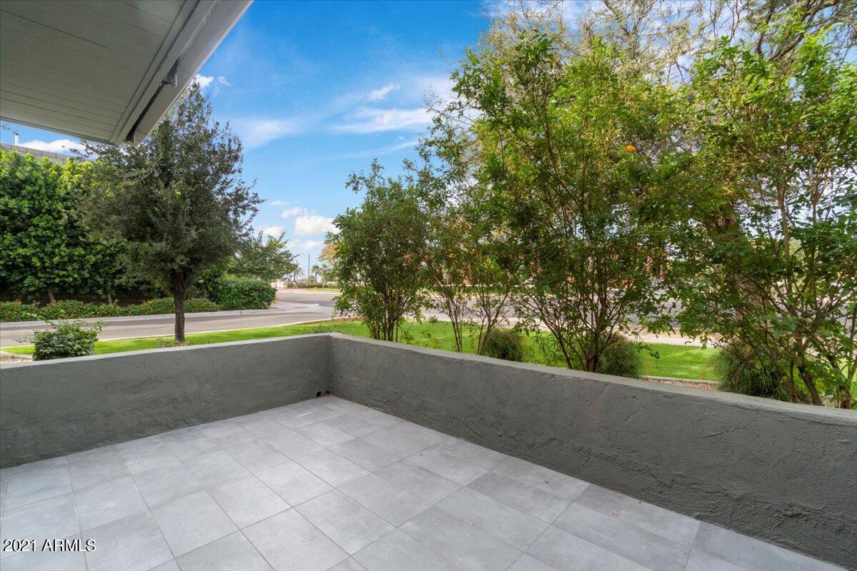4041 East Camelback Road, Unit 2 Phoenix, AZ 85018 - Photo 24 of 25 a view of balcony with trees