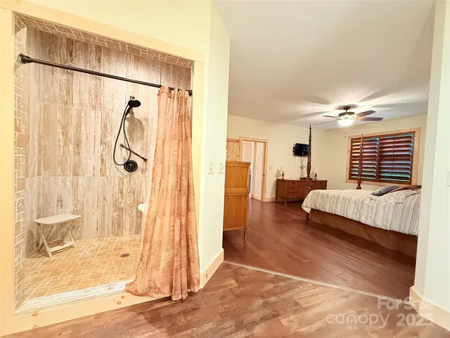 a view of a room with empty racks