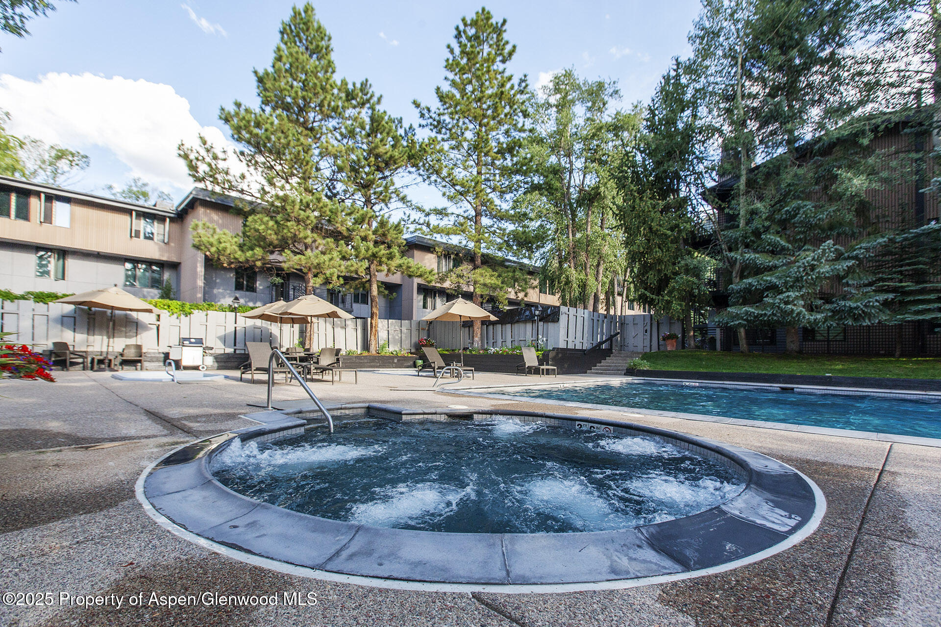 1039 East Cooper Avenue, Unit 16A Aspen, CO 81611 - Photo 35 of 37 a view of a water fountain in front of the house