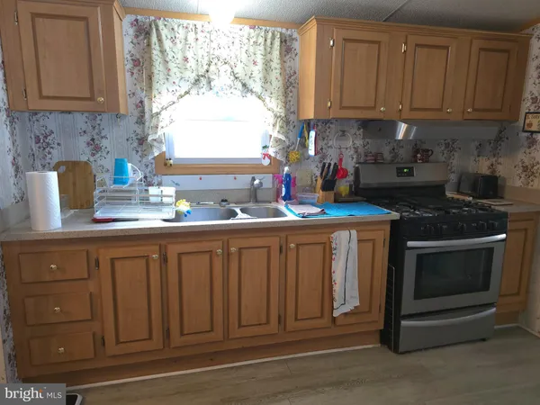 a kitchen with stainless steel appliances granite countertop a stove a sink and a white cabinets