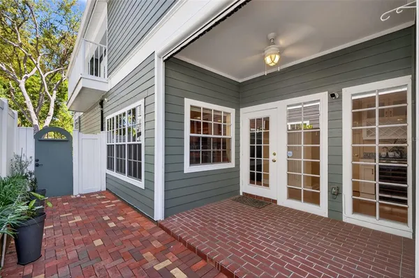 a view of front door
