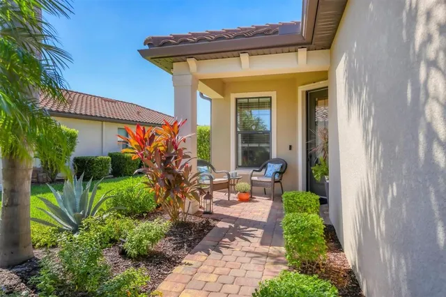 a living room with furniture and window