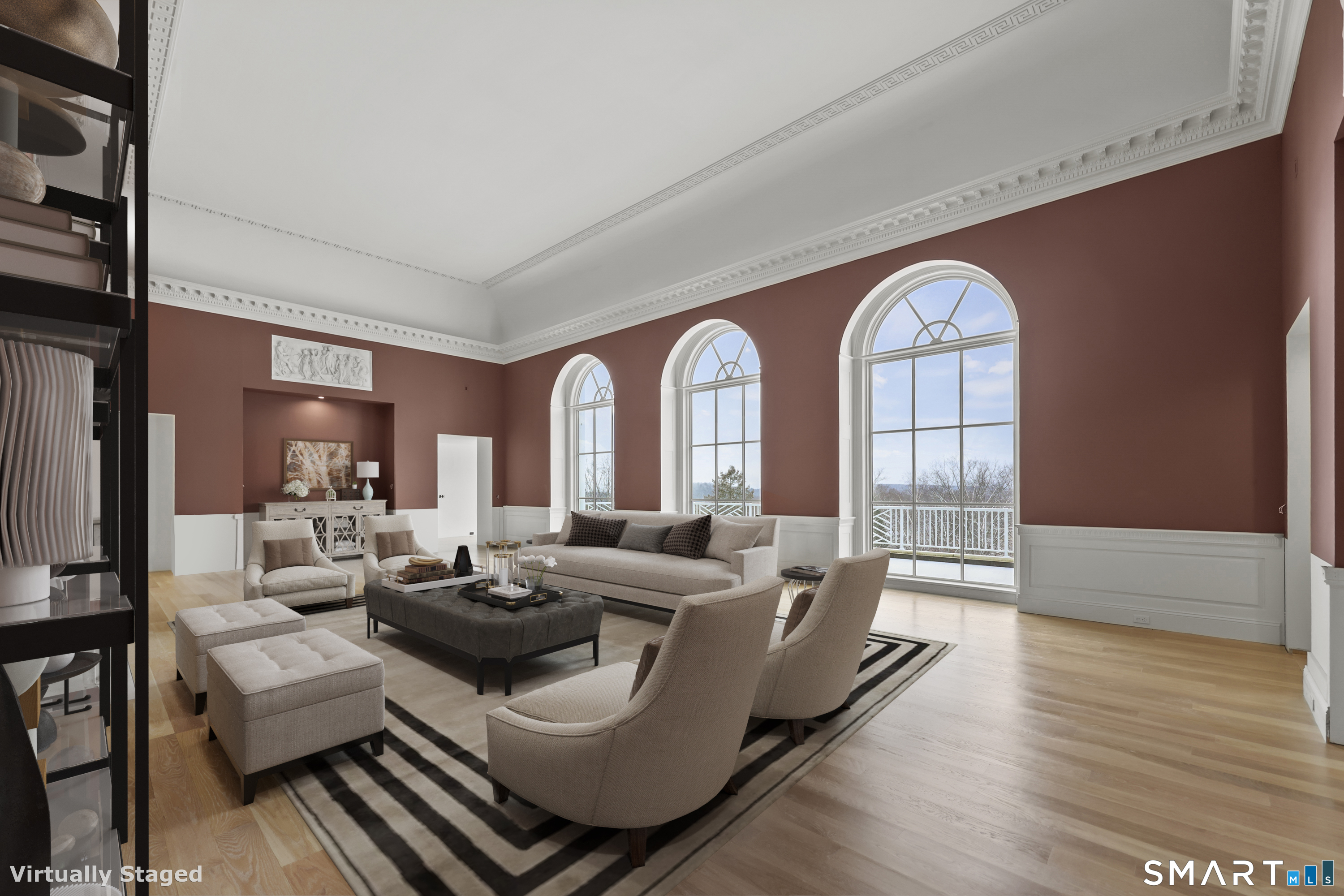 209 Blue Hill Road Great Barrington, MA 01230 - Photo 14 of 37 a living room with furniture and a large window