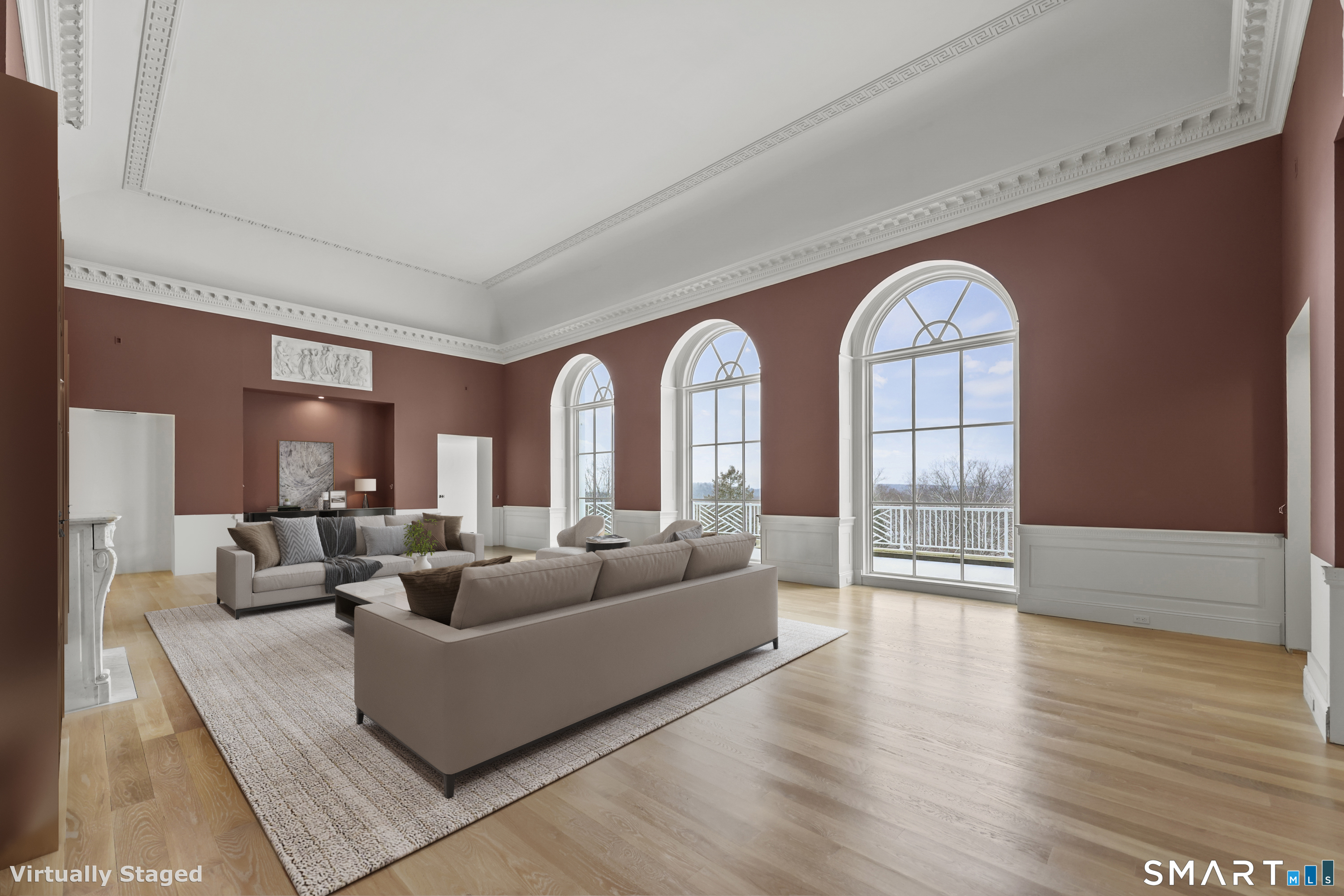 209 Blue Hill Road Great Barrington, MA 01230 - Photo 15 of 37 a living room with furniture and a large window
