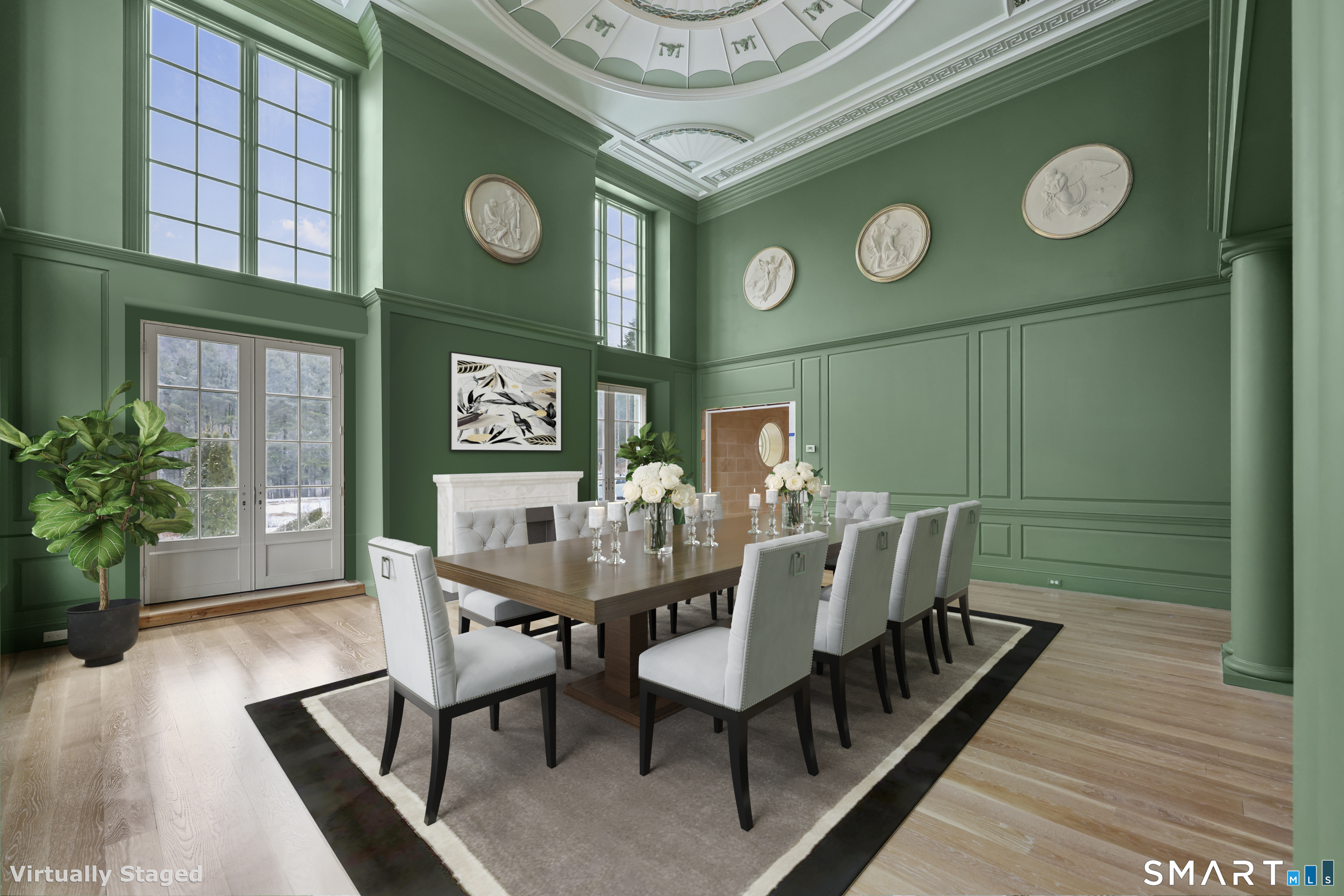 209 Blue Hill Road Great Barrington, MA 01230 - Photo 17 of 37 a view of a dining room with furniture and wooden floor