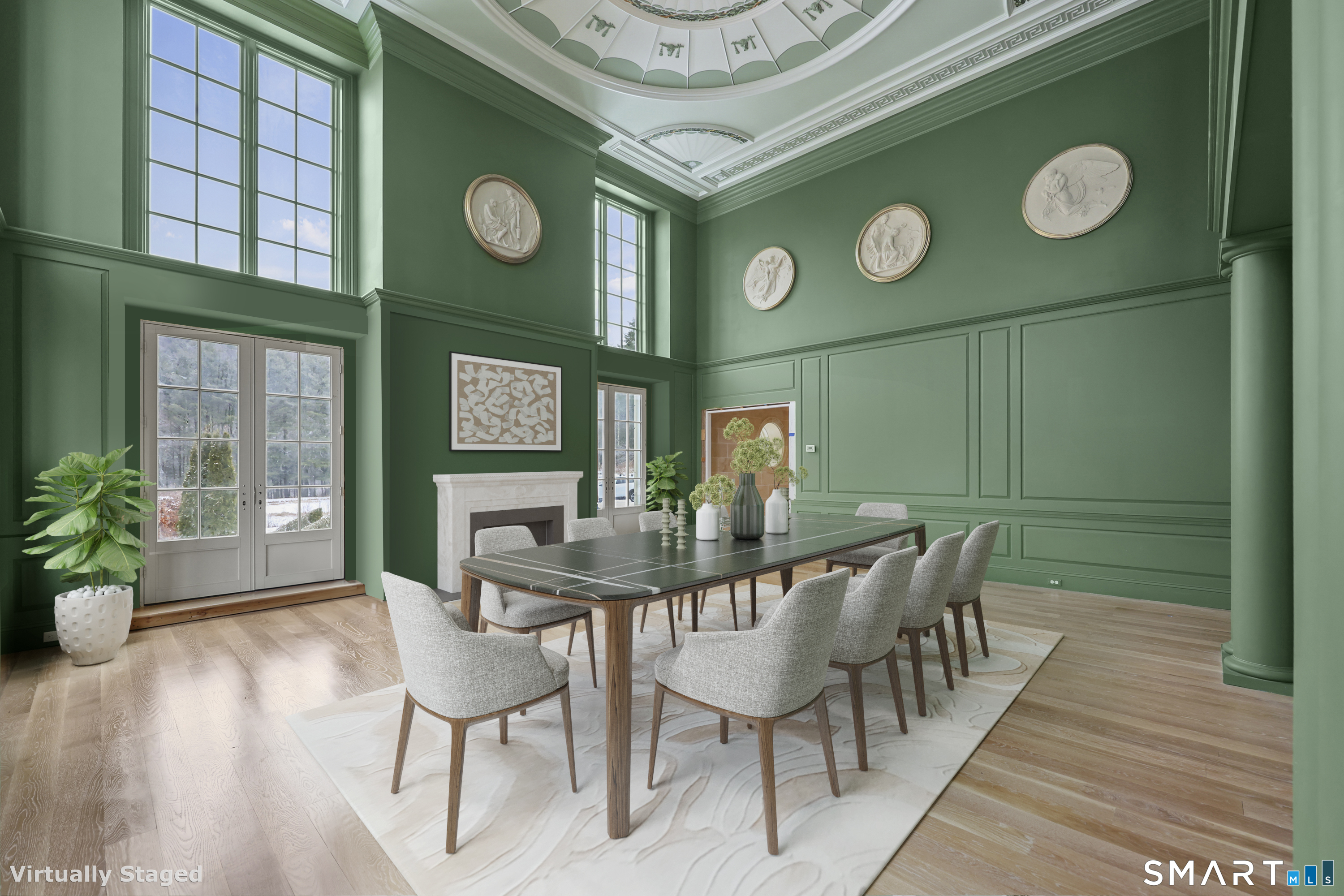 209 Blue Hill Road Great Barrington, MA 01230 - Photo 18 of 37 a view of a dining room with furniture and wooden floor
