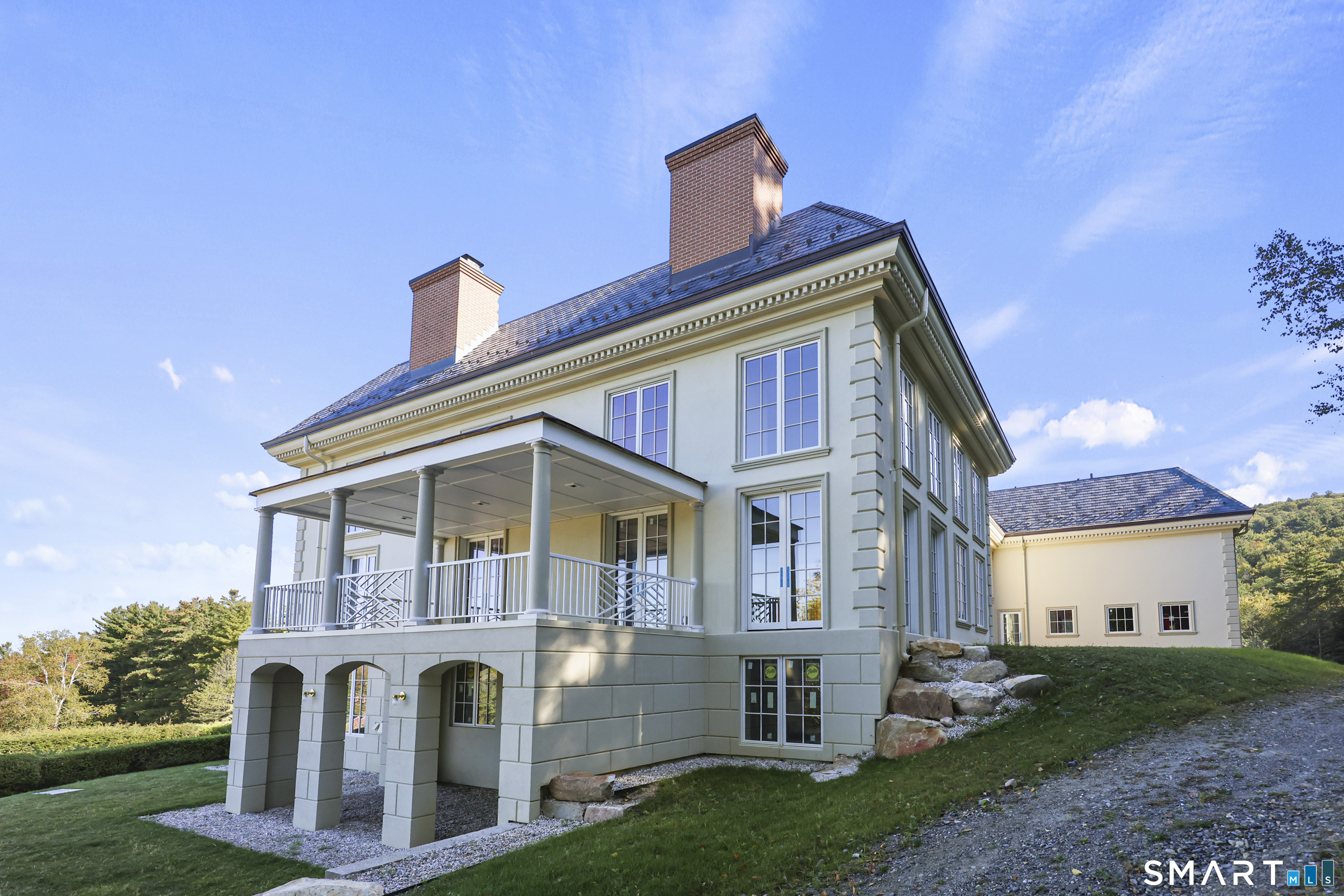 209 Blue Hill Road Great Barrington, MA 01230 - Photo 30 of 37 a front view of a house with garden