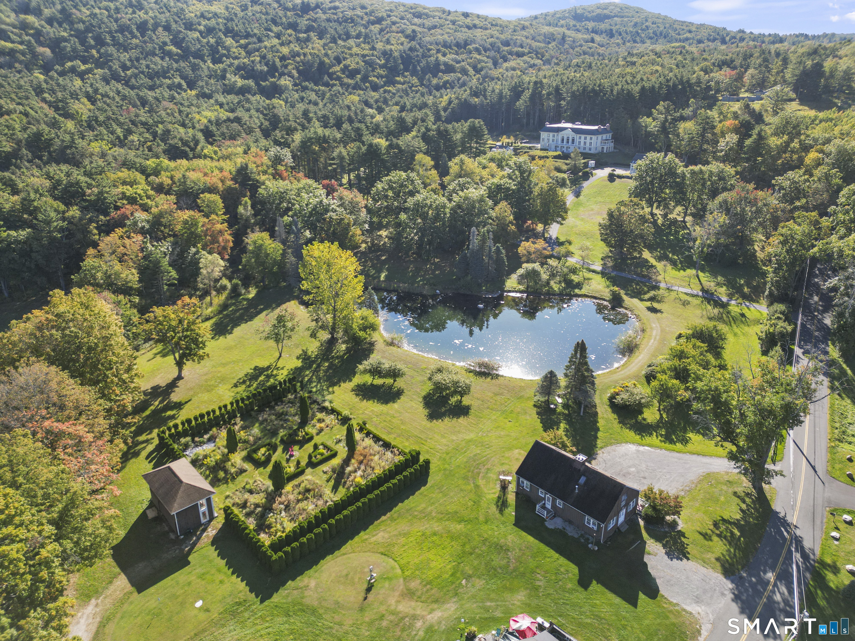 209 Blue Hill Road Great Barrington, MA 01230 - Photo 34 of 37 an aerial view of residential houses with outdoor space
