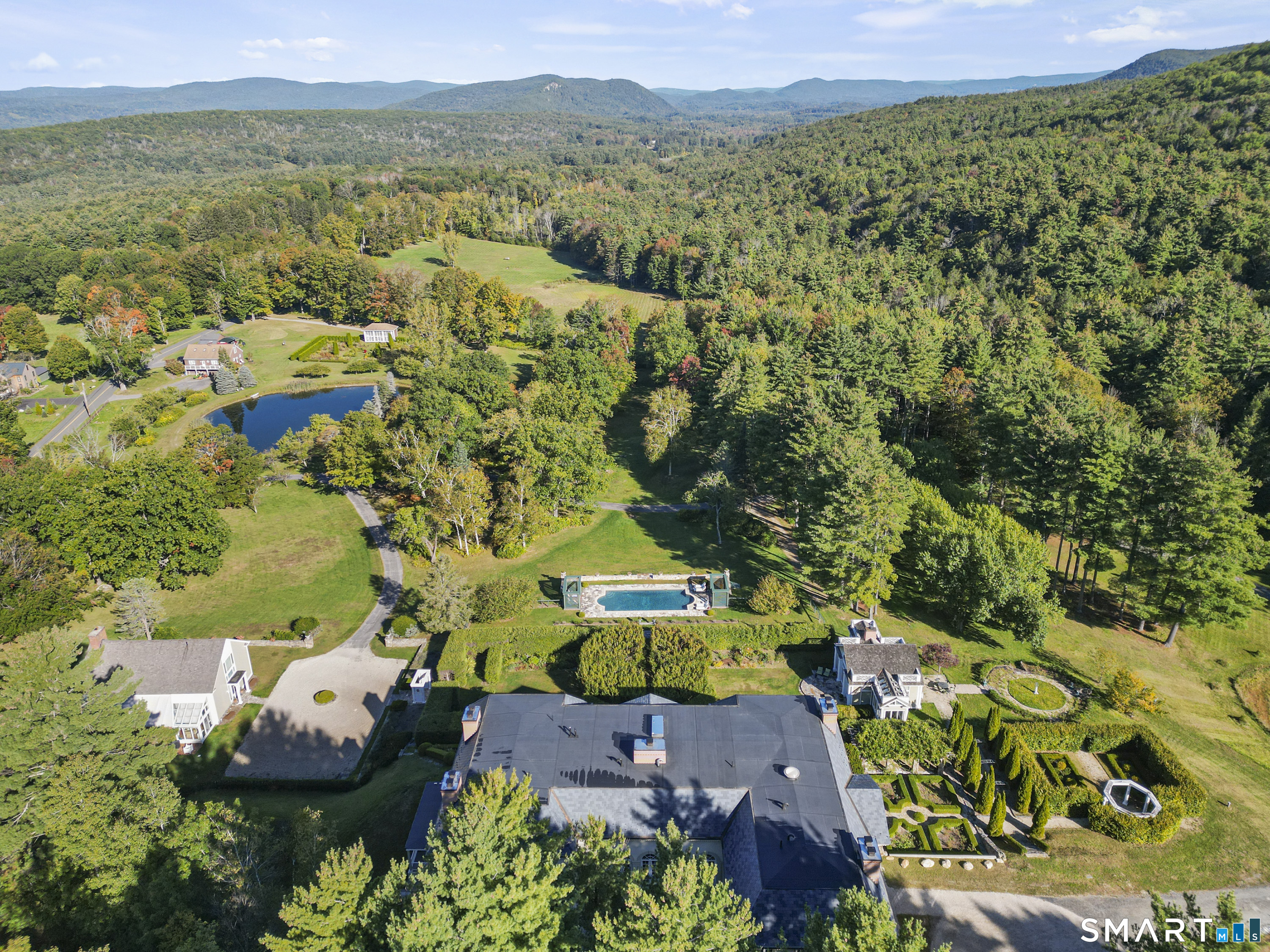 209 Blue Hill Road Great Barrington, MA 01230 - Photo 37 of 37 an aerial view of residential house with outdoor space