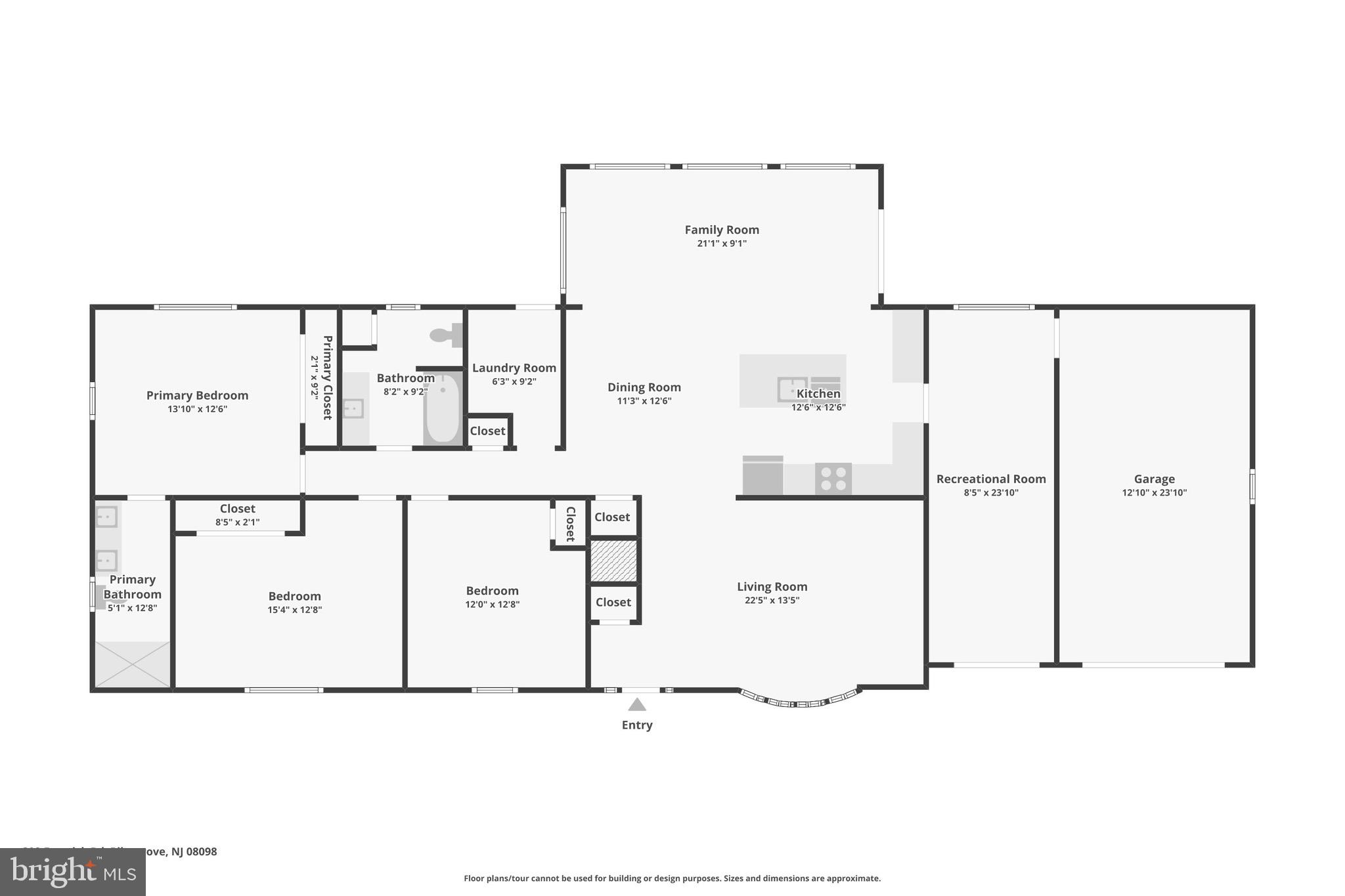302 Fenwick Road Pilesgrove, NJ 08098 - Photo 51 of 51 a picture of a floor plan