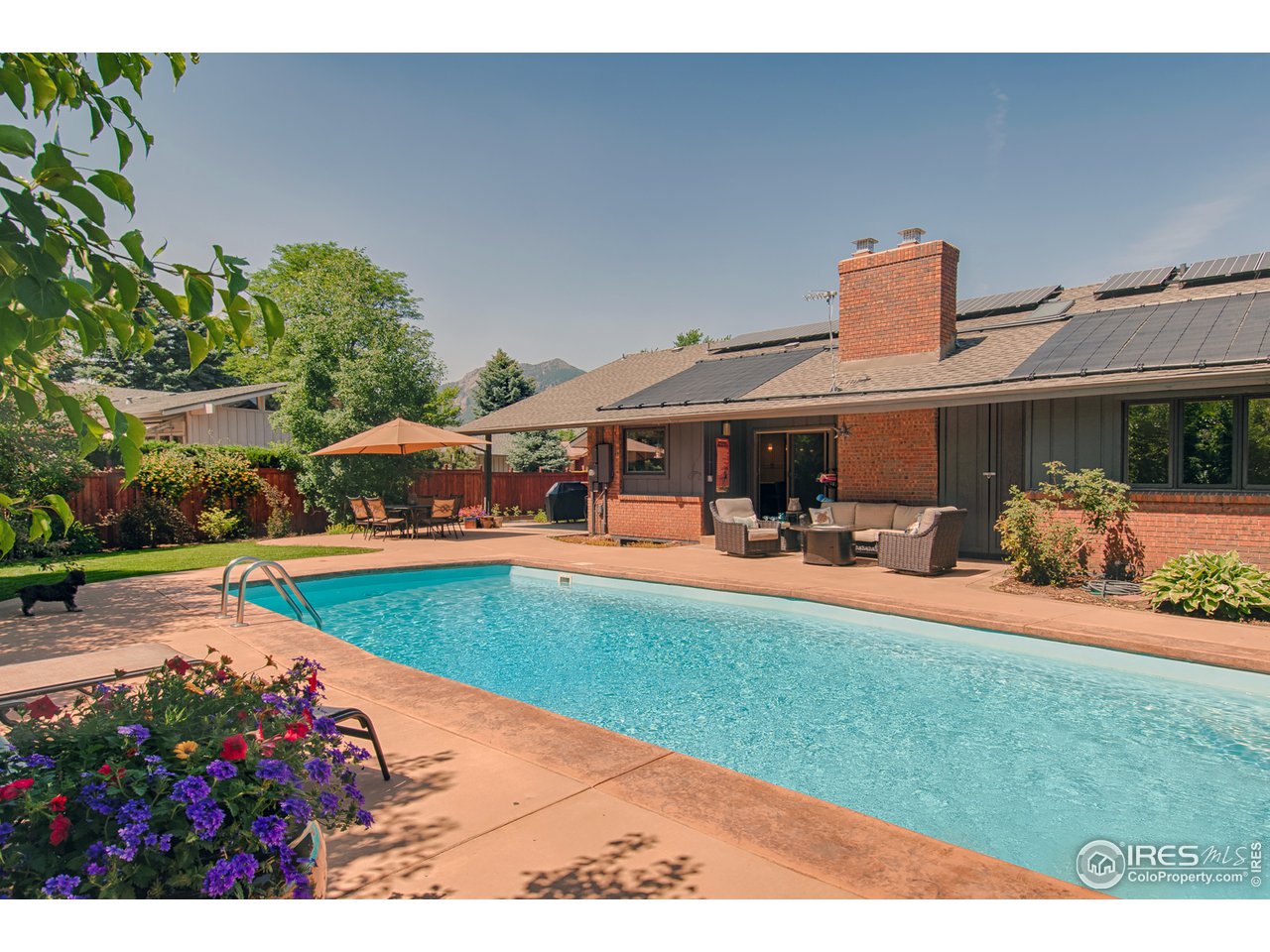 330 Fox Drive Boulder, CO 80303 - Photo 22 of 40 Solar heated pool with views