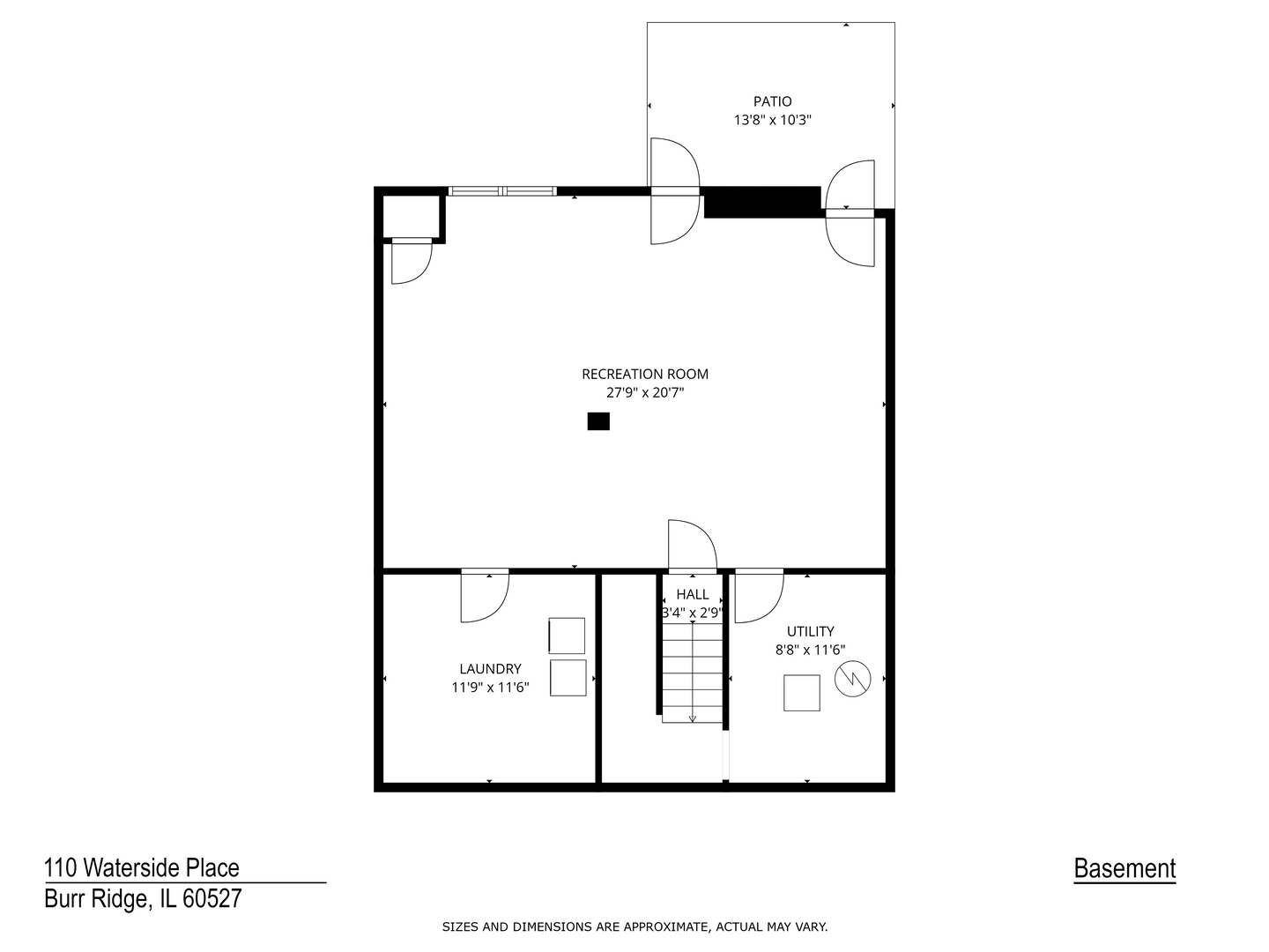110 Waterside Place Burr Ridge, IL 60527 - Photo 44 of 44 a picture of a bench in room