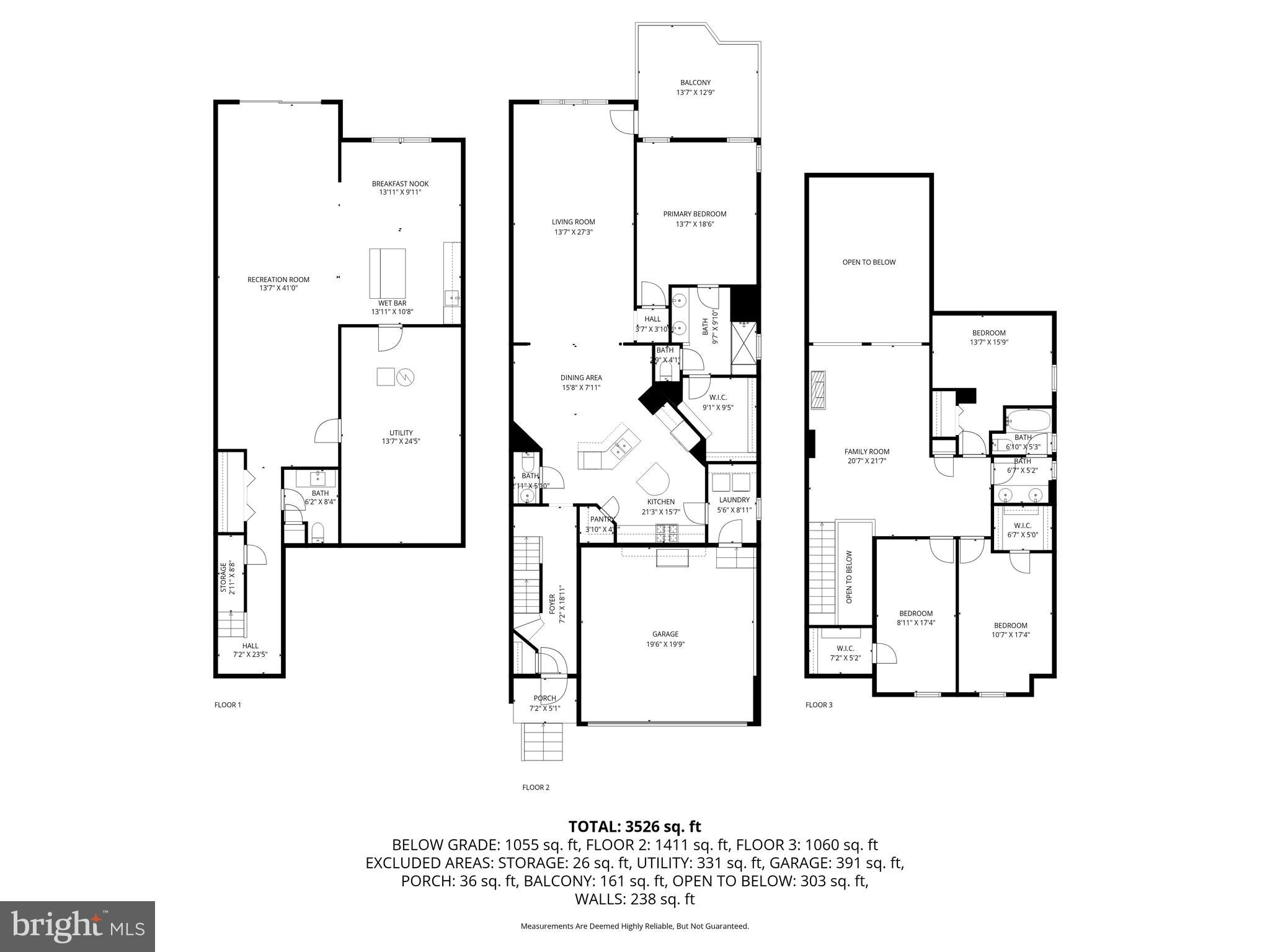 313 Lennox Drive Fallston, MD 21047 - Photo 66 of 66 All 3 levels Floor Plans
