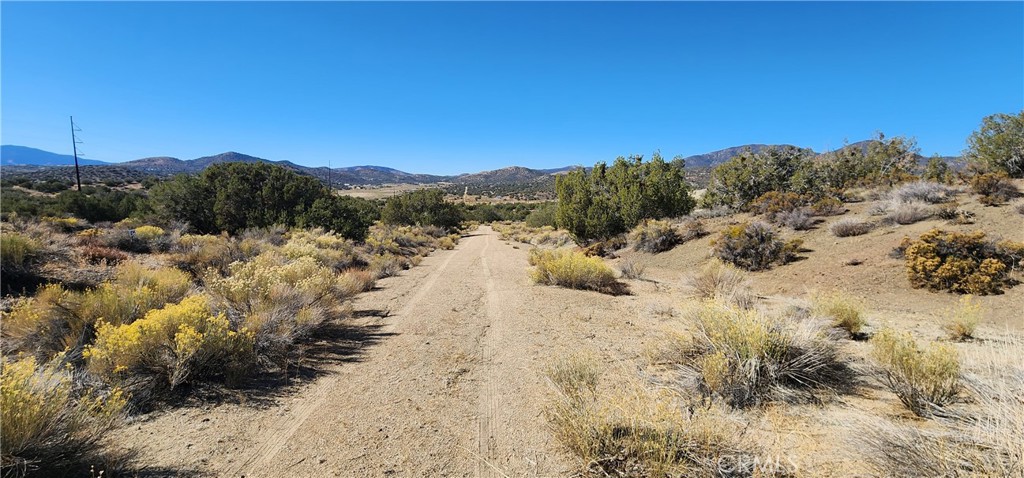 0 Charro Court Tehachapi, CA 93561 - Photo 9 of 11 a view of a dry yard with mountains in the background
