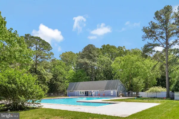 a view of a park with trees