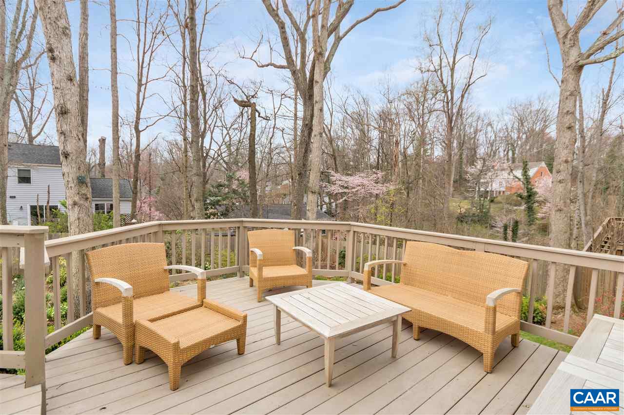 322 North Bennington Road Charlottesville, VA 22901 - Photo 16 of 39 a view of a balcony with wooden floor and outdoor seating