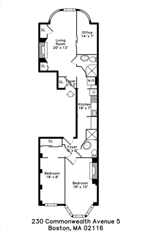 $5,400 | 230 Commonwealth Avenue, Unit 5, Boston, MA 02116
