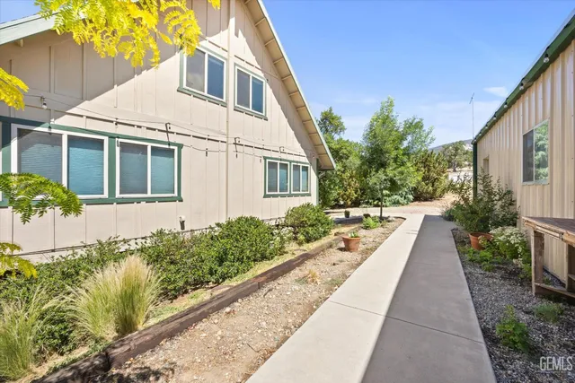 a view of a house with a outdoor space