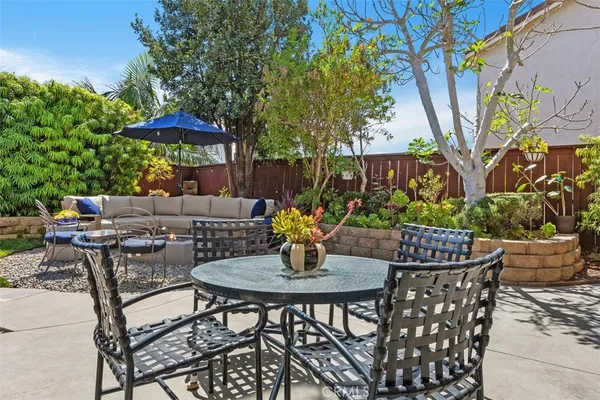 a view of an outdoor space with seating