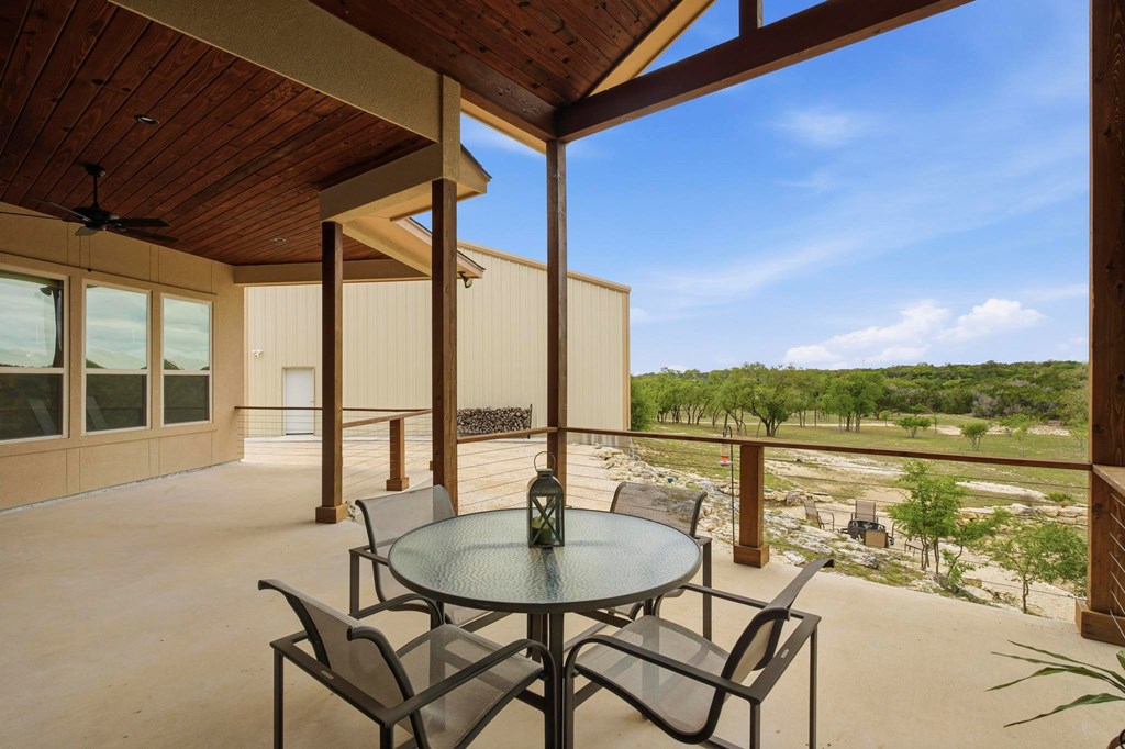 134 North Stallion Ests Drive Spring Branch, TX 78070 - Photo 34 of 67 a view of a balcony with lake view and mountain view