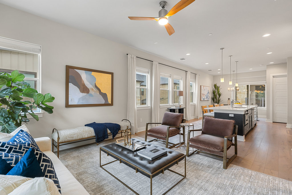 3900 Sightline Street, Unit 127 Austin, TX 78731 - Photo 39 of 39 a living room with furniture and a large window