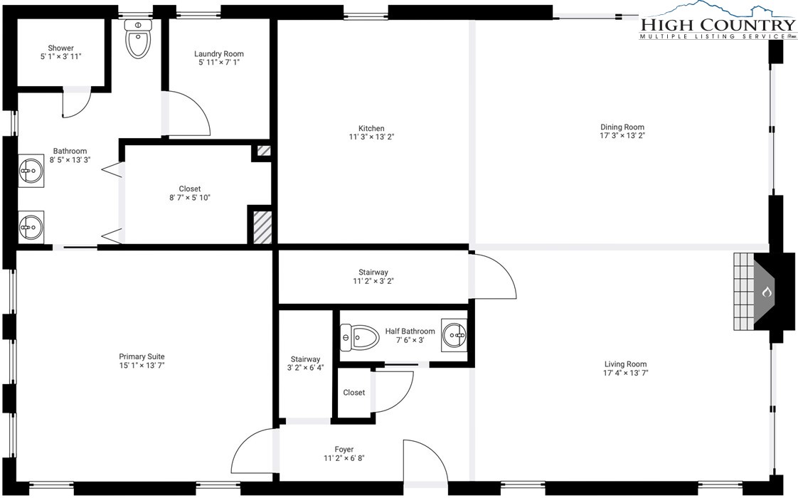 567 Locust Road Newland, NC 28657 - Photo 24 of 28 a picture of a floor plan