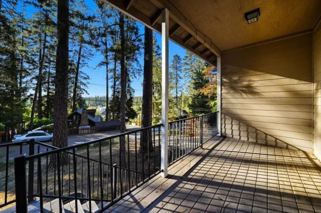a view of a door of the house