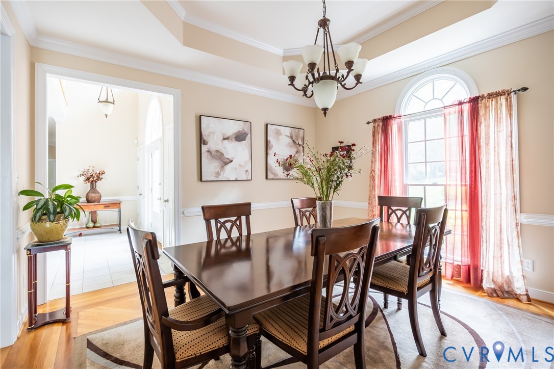 13902 Summersedge Terrace Chesterfield, VA 23832 - Photo 5 of 30 a view of a dining room with furniture window and wooden floor