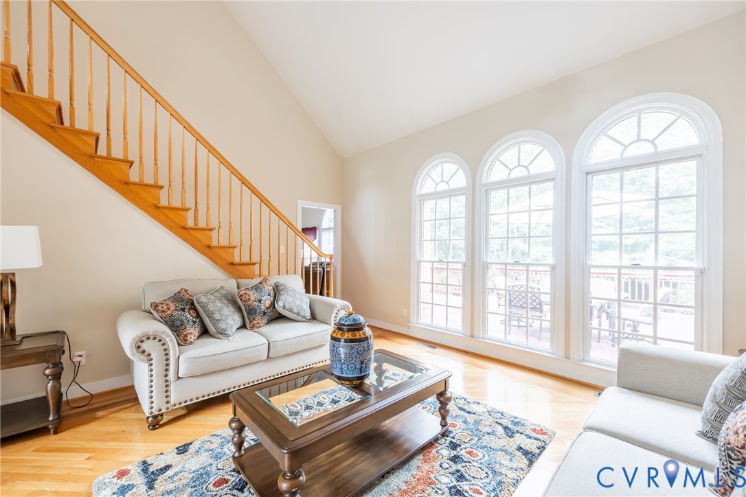 13902 Summersedge Terrace Chesterfield, VA 23832 - Photo 8 of 30 a living room with furniture and a large window with wooden floor